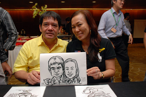 Caricature live sketching for SCORE – Yellow Ribbon Celebrating 2nd Chances 2011 - 9