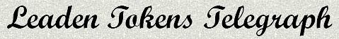 Leaden Tokens telegraph logo