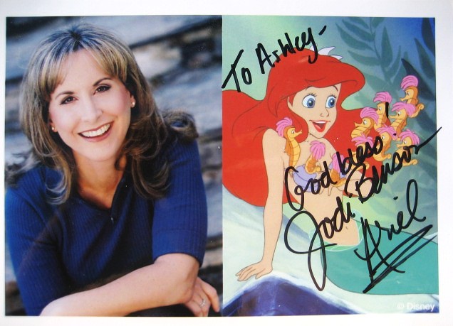 Jodi Benson Autograph i finally got to need her the voice of Ariel