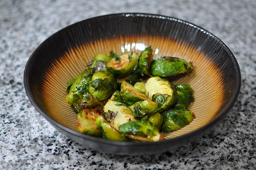 Roasted Brussels Sprouts with Honey, Lemon, and Thyme