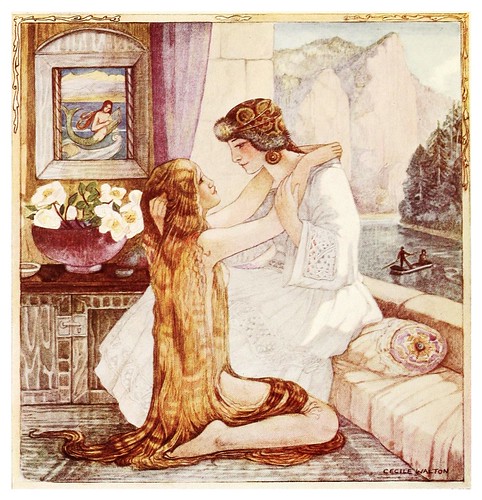 017-La reunion de las hermanas-Polish fairy tales 1920-Cecile Walton