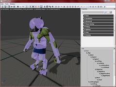 The Beasts Pawn with collision primitives in the Physics Asset editor