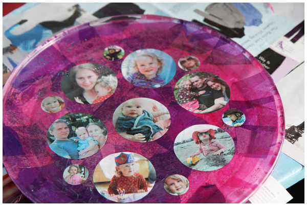 DIY Photo Memory Decoupage Platter