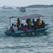A boat in Unawatuna as rain threatened