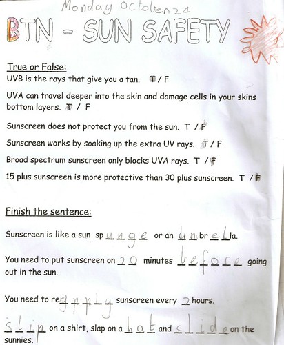 Sun Safety Page 1
