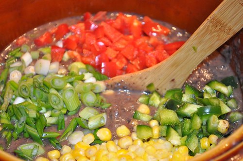 black bean soup with pork & veggies 28