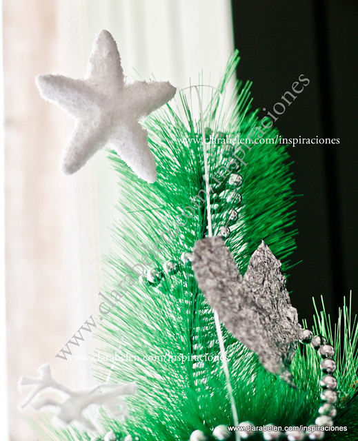 decoración navideña con papel albal