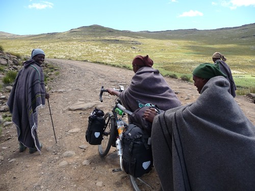 Helpful Lesotho sheperds