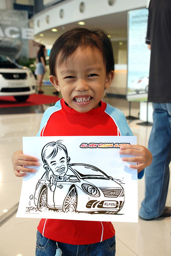 Caricature live sketching for Tan Chong Nissan Motor Almera Soft Launch - Day 4 - 21
