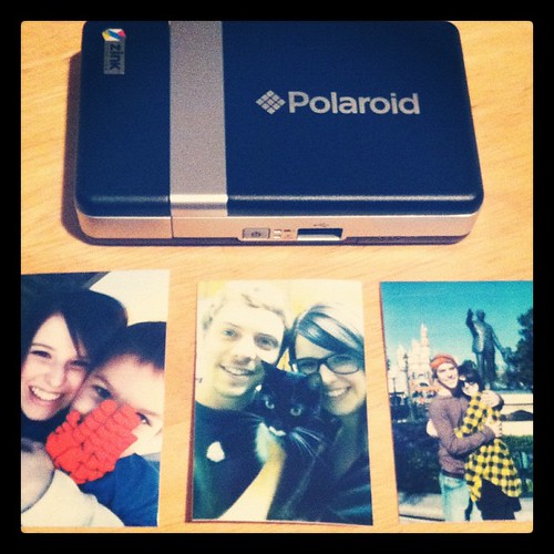 My new little instant printer :) the pictures are only 2" x 3"!! So cute :)