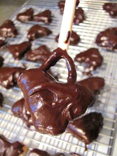Valentine's Day Dark Chocolate-Covered Heart Caramels