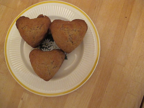 heart shaped muffins