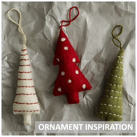 DIY Felt Tree Ornaments
