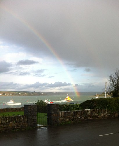 Courtmacsherry lifeboat heading for the pot of gold. by despod