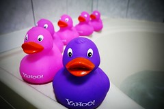 泡熱水澡就變成粉紅色的紫小鴨