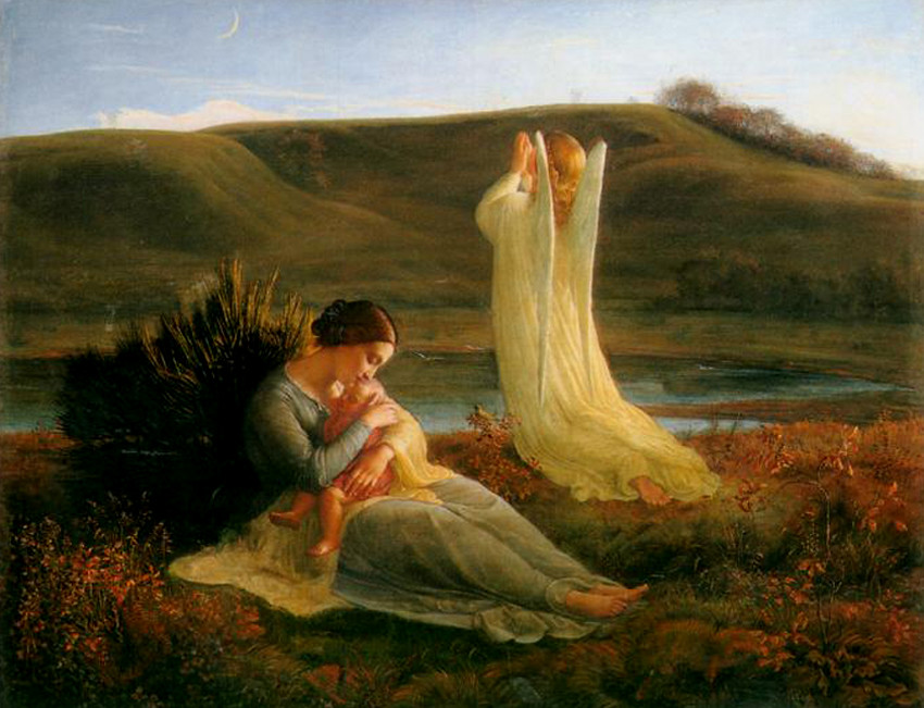 Louis Janmot - The Angel and the Mother