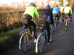 Lowestoft "wrinklies" Suffolk bike ride Dec 30, 2011