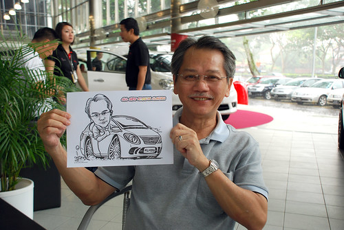 Caricature live sketching for Tan Chong Nissan Almera Soft Launch - Day 1 - 10