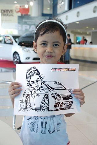 Caricature live sketching for Tan Chong Nissan Motor Almera Soft Launch - Day 3 - 11