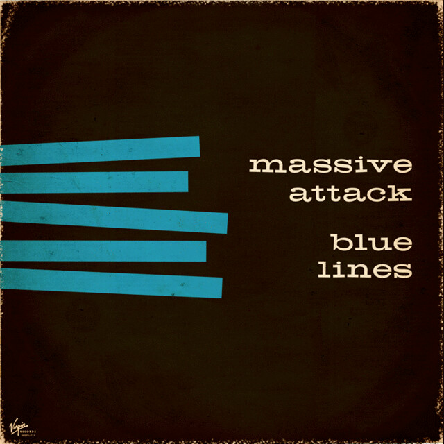 Massive Attack - Blue Lines redesign