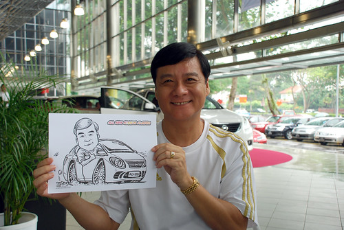 Caricature live sketching for Tan Chong Nissan Almera Soft Launch - Day 1 - 12