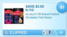  K-Y Brand Product Coupon