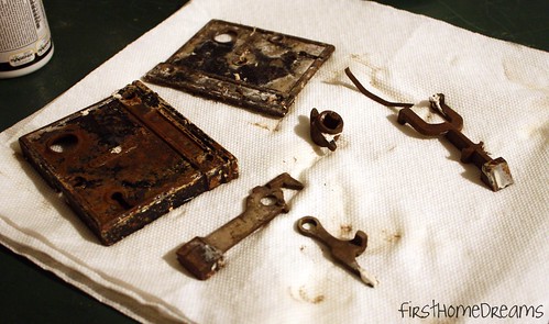 cleaning antique hardware