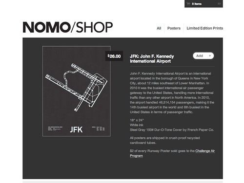 Screenshot of Nomo Design Shop