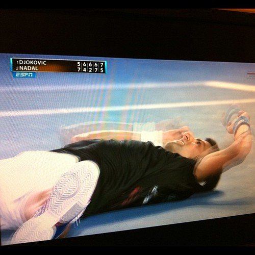 And it goes to #Djokovic. Over 5 hours. #tennis #australianopen #australia #espn