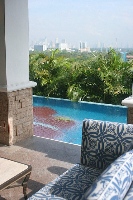 Each of the three villas have their own little pool