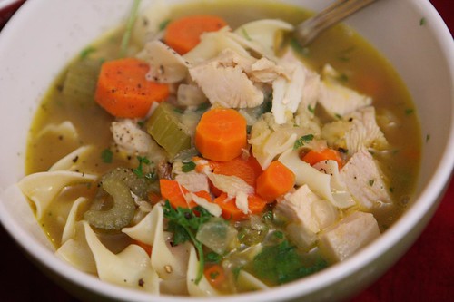 Turkey Soup with Garlic and Ginger