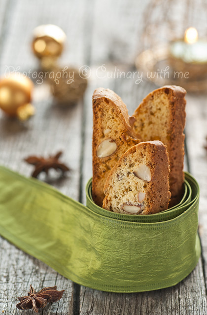 Almond biscotti with aniseed for Christmas