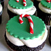 Candy Cane Christmas cupcakes