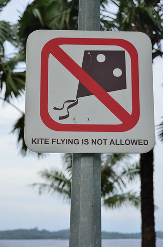 Kite flying is not allowed