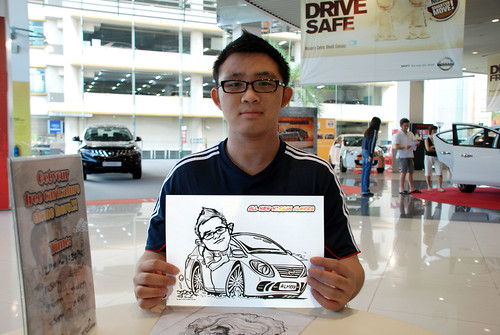 Caricature live sketching for Tan Chong Nissan Motor Almera Soft Launch - Day 4 - 12