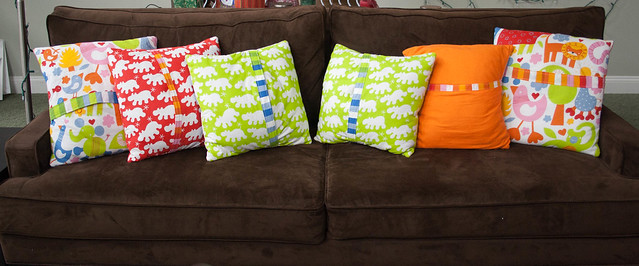 Back of the pillows