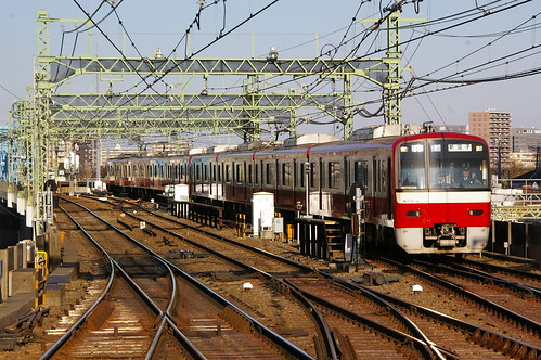 Keikyu 600 series in Kawasaki station, Kawasaki, Kanagawa, Japan /Dec 31,2011