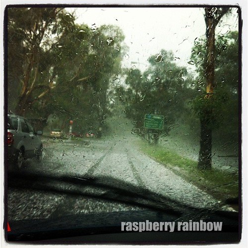 Driving through the crazy hail storm.