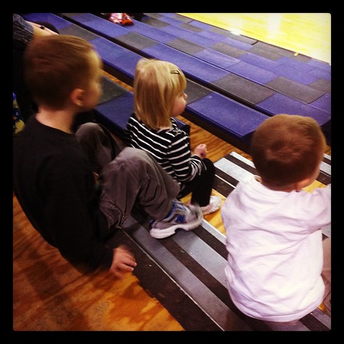 Watching their uncle where he watched their moms.