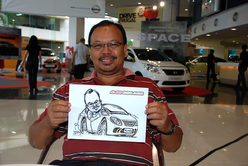 Caricature live sketching for Tan Chong Nissan Motor Almera Soft Launch - Day 3 - 16