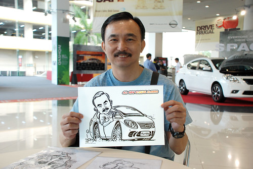 Caricature live sketching for Tan Chong Nissan Motor Almera Soft Launch - Day 3 - 21