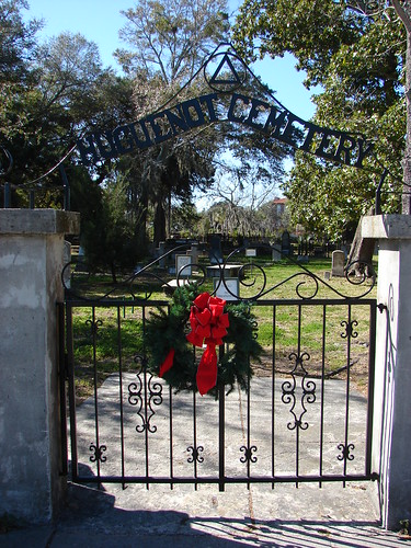 Gate to Huguenot Cemetery