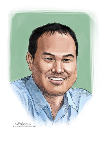 digital portrait of Mr Shamsul Kamar Bin M R