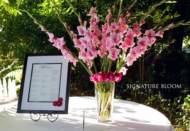 Fremont Flowers for Wedding Sign In Table Arrangements