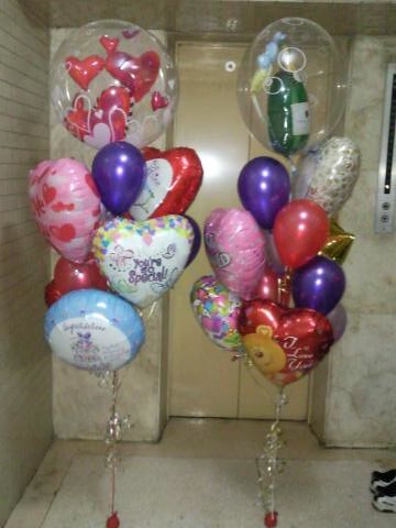 婚宴迎賓氣球串，雙層泡泡球，空飄氣球，鋁箔氣球 by 豆豆氣球材料屋 http://www.dod.com.tw