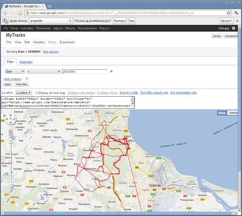 Google Fusion Table map view in Chrome
