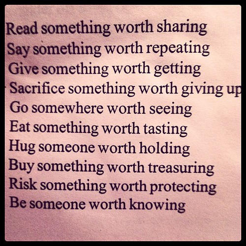 Words of wisdom from a young girl that died 3 months later. These were her resolutions for the New Year.