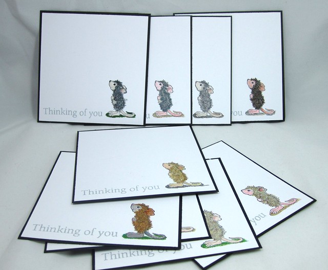 House Mouse Thinking of you Notecard set