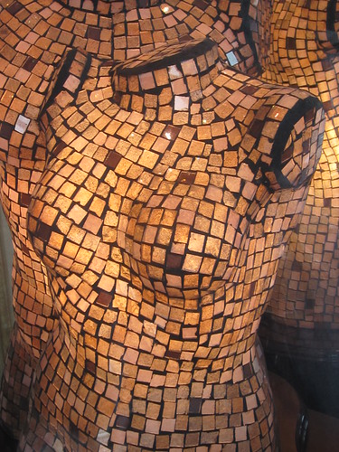 Mosaic Female Bust Sculpture