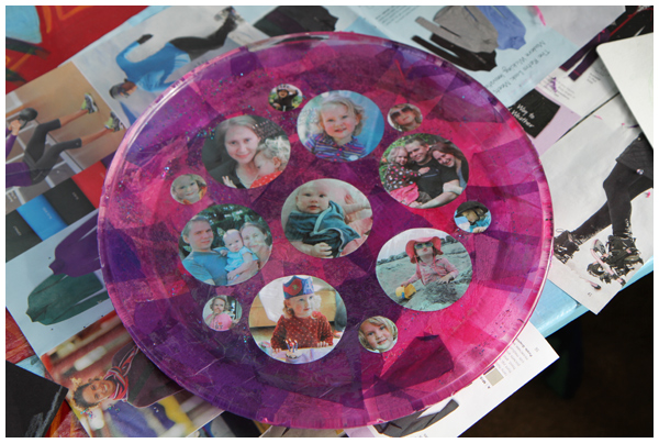 DIY Photo Memory Decoupage Platter